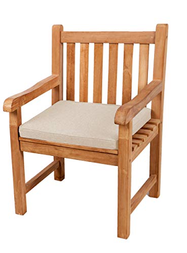 Gutekissen® Sitzkissen für Bank, Gartenschaukeln, Sitz, glatt. FK5 (60x60x5, Creme) von Gutekissen