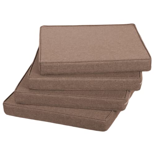 Gutekissen® Stuhlkissen Polsterauflage Auflage für Stühle/Bänke für Haus und Garten Sitzauflage Gartenkissen Sitzkissen viele Farben FK5 (60x60, Beige, 1) von Gutekissen