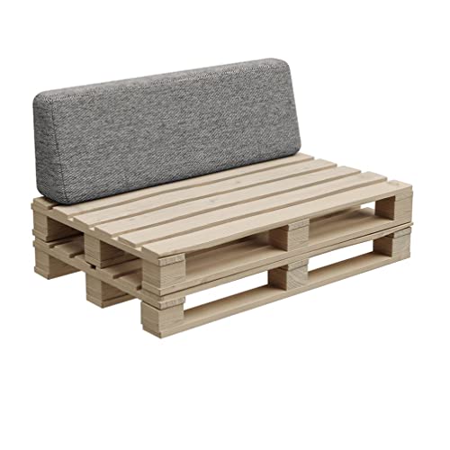 Gutekissen®, Palettenkissen, Palletenpolster, Gartenkissen, Palettenauflagen, Sofa, Kissen, Polster, Auflagen Indoor Outdoor PFBG (Rückenlehne 120x35, Dunkelgrau) von Gutekissen