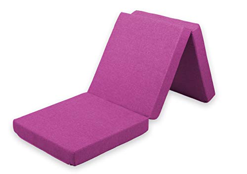 Gutekissen® Klappmatratze Faltmatratze Gästematratze 3MAT Saw (Matratze 195x65x5, Saw Pink) von Gutekissen