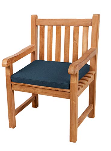 Gutekissen® Sitzkissen für Bank, Gartenschaukeln, Sitz, glatt. FK5 (40x40x5, Navy blau) von Gutekissen