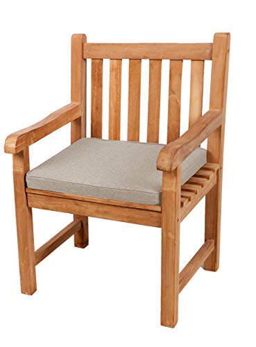 Gutekissen® Sitzkissen für Bank, Gartenschaukeln, Sitz, glatt. FK5 (60x60x5, Beige) von Gutekissen