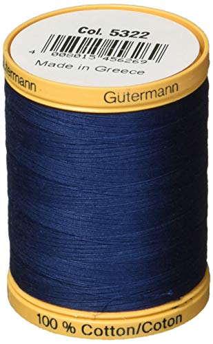 Gutermann 876 YD Natürliche Baumwolle Gewinde Feststoffe, Marineblau von Gütermann