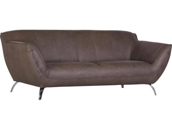 2-Sitzer GUTMANN FACTORY Venezuela , grau (taupe), B:205cm H:83cm T:100cm, Sofas von Gutmann-Factory