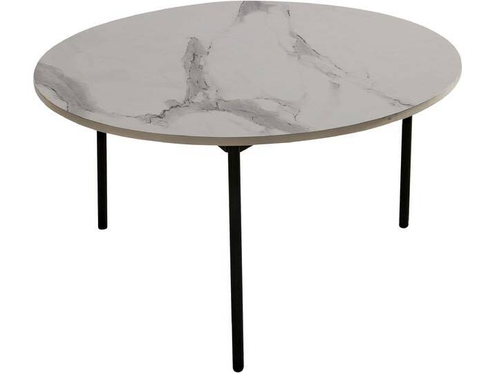 Couchtisch GUTMANN FACTORY, weiß (weiß, schwarz), B:80cm H:42cm T:80cm, Tische von Gutmann-Factory