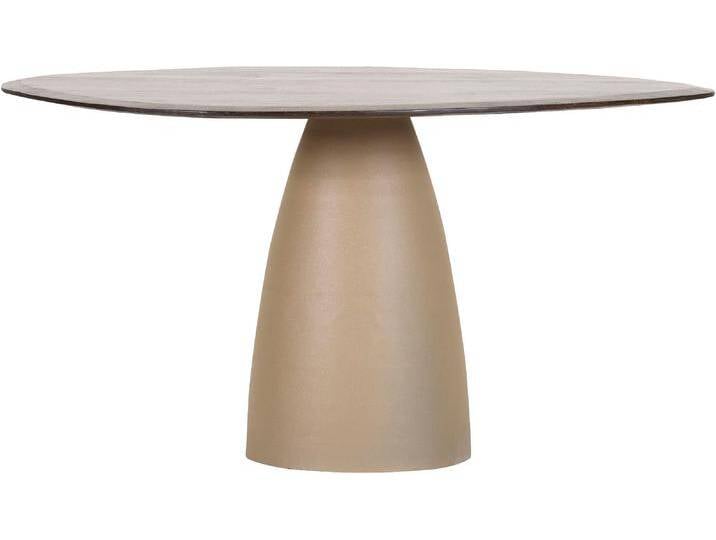 Esstisch GUTMANN FACTORY, braun (dunkelbraun, beige, dunkelbraun), B:120cm H:76cm T:140cm, Tische von Gutmann-Factory