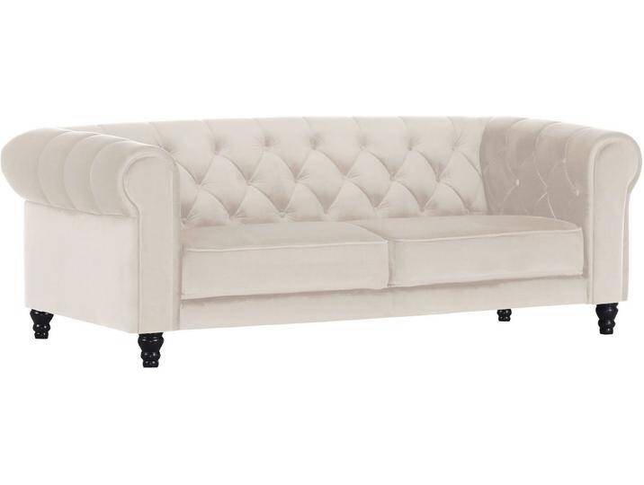 Gutmann Factory 2,5-Sitzer, beige, mit Holzfüßen von Gutmann-Factory