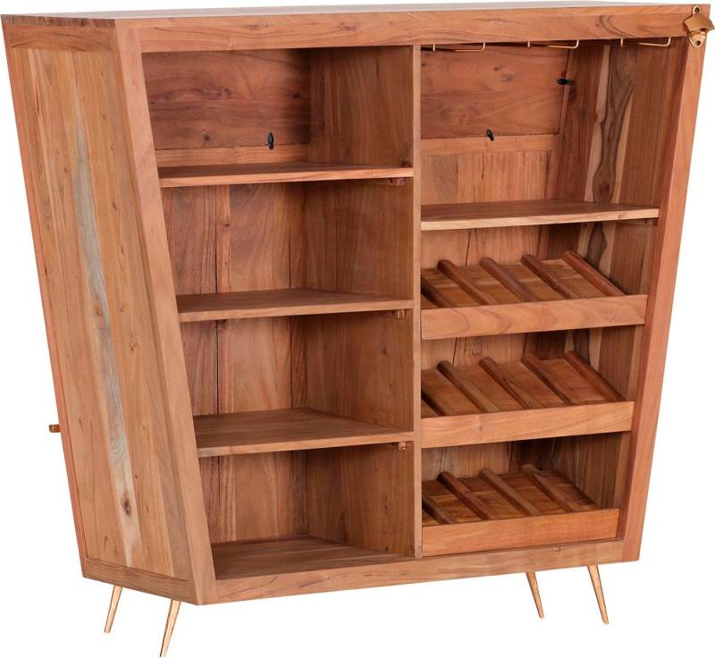 Gutmann Factory Barschrank Bonnie mit Wiener Geflecht Rattan Geflecht in der Front von Gutmann Factory