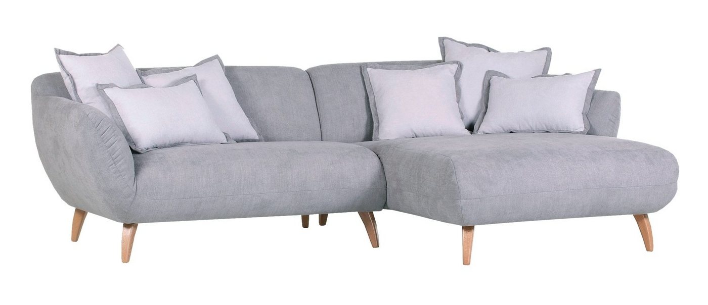 Gutmann Factory Ecksofa Polsterecke OR, MEIKA, Grau, B 285 cm, T 175 cm, mit Kissen von Gutmann Factory