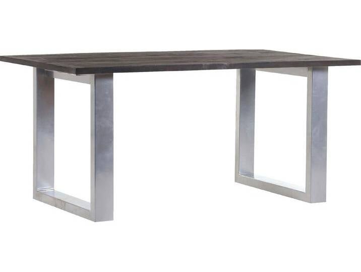 Gutmann Factory Esstisch, Massivholz Mango, mit silberfarbenem Kufengestell, grau silberfarben Gutmann Factory Esstisch, Massivholz Mango, mit silberfarbenem Kufengestell, grau silberfarben von Gutmann-Factory