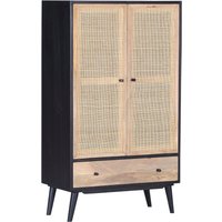Gutmann Factory Highboard "Linus", Stauraumschrank mit Front aus Rattangeflecht, Breite 80 cm von Gutmann Factory