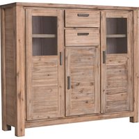 Gutmann Factory Highboard "Tunis", Vitrine, Höhe 140 cm von Gutmann Factory