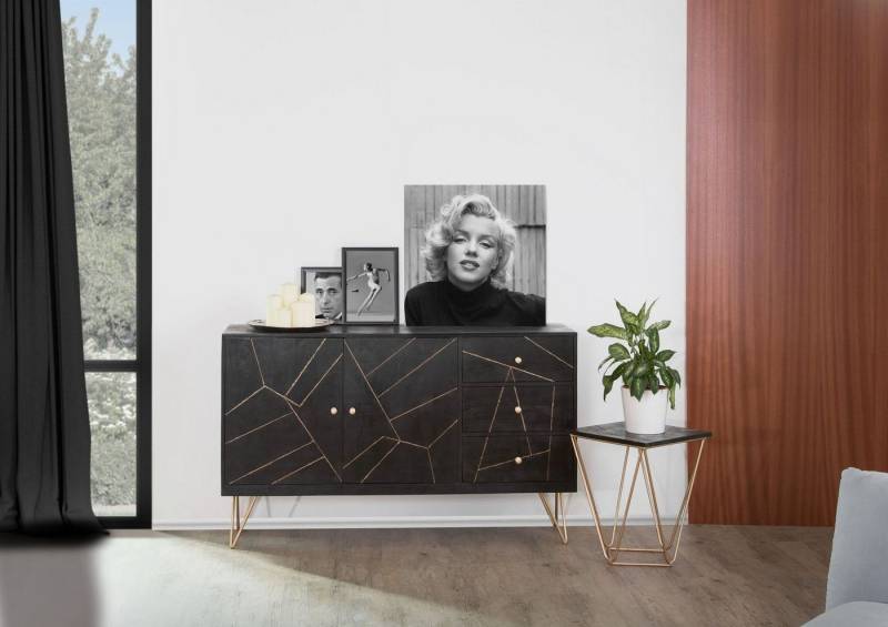 Gutmann Factory Sideboard, Kommode mit modernen Haarnadel Beinen, Breite 145 cm von Gutmann Factory