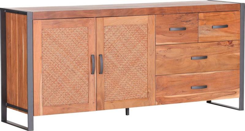 Gutmann Factory Sideboard Alvara, Kommode mit Rattan Geflecht von Gutmann Factory