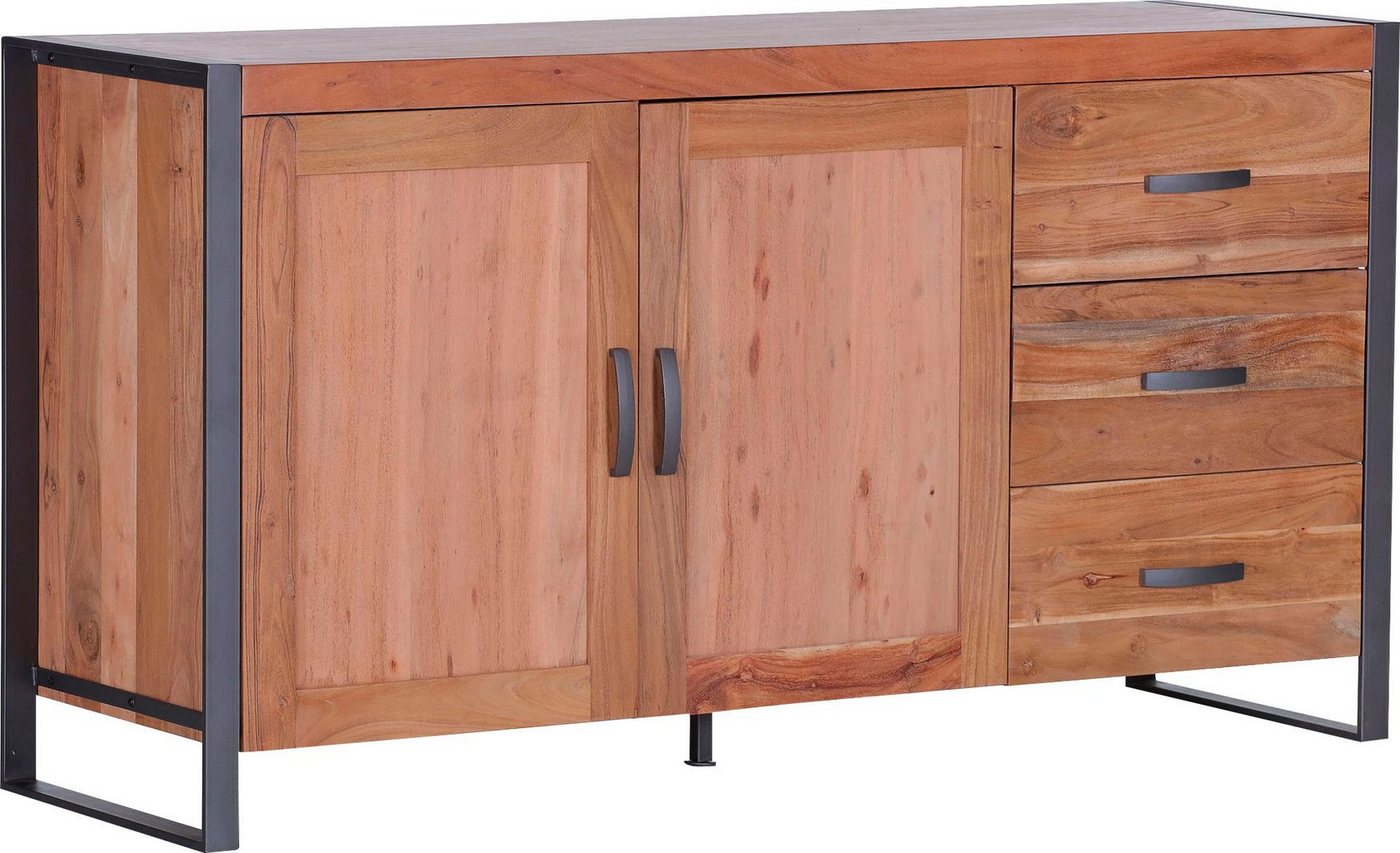 Gutmann Factory Sideboard Alvara, Fronten mit Rattan Geflecht von Gutmann Factory