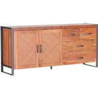 Gutmann Factory Sideboard "Alvara", Kommode mit Rattan Geflecht von Gutmann Factory