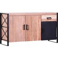 Gutmann Factory Sideboard "Downtown", Kommode aus massivem Akazienholz mit Metallrahmen, Breite 150 cm von Gutmann Factory