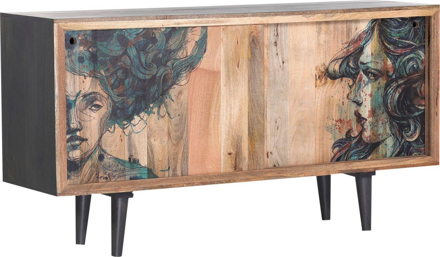 Gutmann Factory Sideboard Venice, mit extravagantem Druck von Gutmann Factory