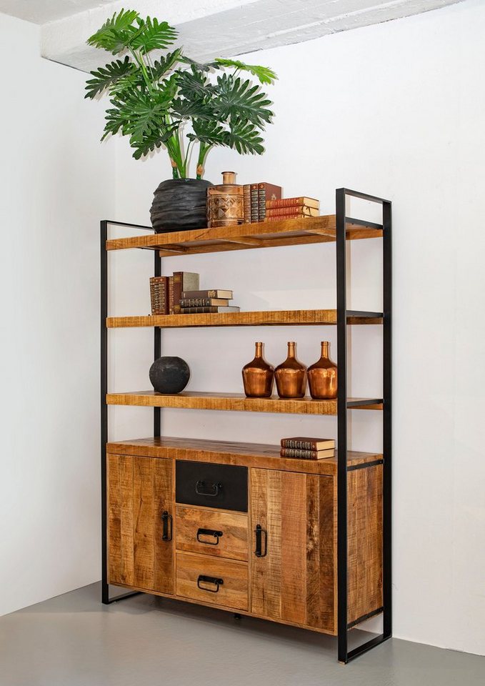 Gutmann Factory Sideboard Warehouse, Kommode mit Regal in Vintage Optik von Gutmann Factory