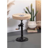 Gutmann Factory Sitzhocker "Strike" mit gusseisernem Fuß in Fabrik Optik Gutmann Factory Sitzhocker "Strike" mit gusseisernem Fuß in Fabrik Optik von Gutmann Factory