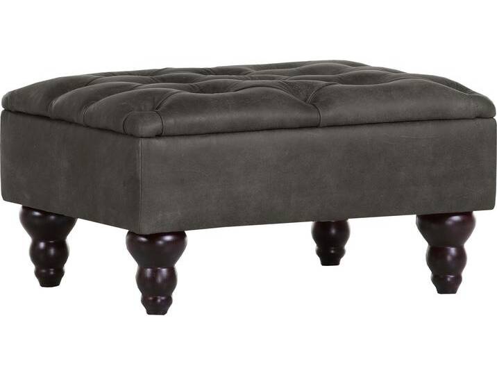 Hocker GUTMANN FACTORY Amazonas , grau, B:68cm H:36cm T:51cm, Hocker, in Chesterfield Optik Hocker GUTMANN FACTORY Amazonas , grau, B:68cm H:36cm T:51cm, Hocker, in Chesterfield Optik von Gutmann-Factory
