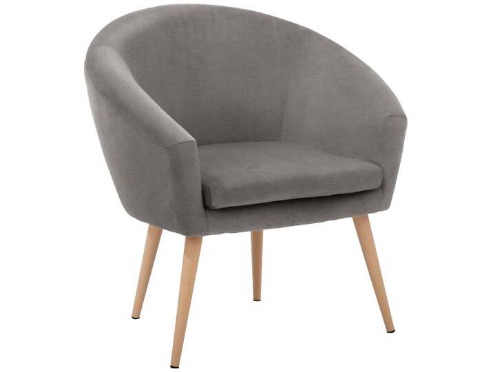 Sessel GUTMANN FACTORY Pietro , grau, B:73cm H:73cm T:66cm, Struktur (100% Polyester), Flachgewebe (90% Polyester/10% Polyamid), Samtvelours (100% Polyester), Sessel, in toller Farbvielfalt von Gutmann-Factory