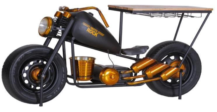 Gutmann Bar-Chopper SLOW RIDE ca.175x86x74 cm in Mango massiv sägerau von Gutmann