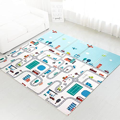 Gutsbox Baby Spielmatte, Krabbelmatte Faltbare Baby Spielteppich, Doppelseiten Kinderteppich, XPE Material, ungiftig, wasserdicht, Anti-Rutsch, BPA Frei, 180 x 150 x0.5cm Gutsbox Baby Spielmatte, Krabbelmatte Faltbare Baby Spielteppich, Doppelseiten Kinderteppich, XPE Material, ungiftig, wasserdicht, Anti-Rutsch, BPA Frei, 180 x 150 x0.5cm von Gutsbox