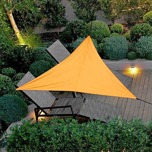 Gutsbox Sonnensegel Wasserdicht Dreieck 4x4x4m, 420D PES Polyester UV Schutz, Wetterschutz, Windschutz, Sonnenschutz für Garten Balkon und Terrasse von Gutsbox