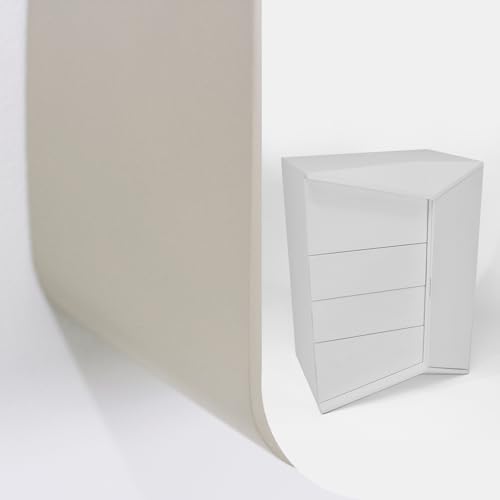 Gutshof VISION Designer Kommode Moderner Schubladenschrank mit 5 Schubladen in unterschiedlichen Lackierungen und Oberflächen, Oberflächenstruktur:Beige von Gutshof VISION
