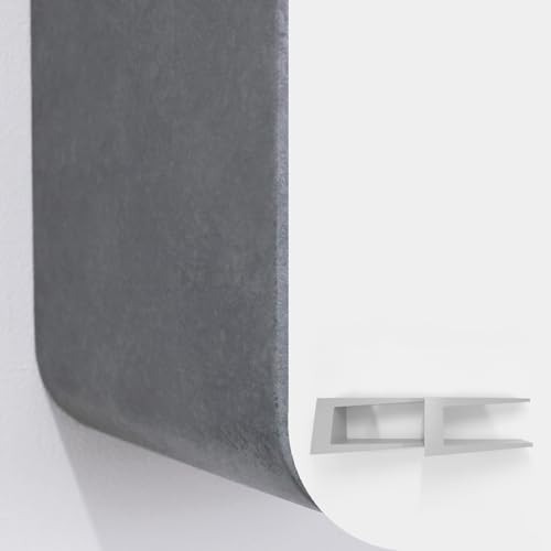 Gutshof VISION Designer Regale Lounge Bücherregal Set angeschrägt Spezial Lackierung Matte Weiß oder Beton-Optik, Oberflächenstruktur:DG10 von Gutshof VISION
