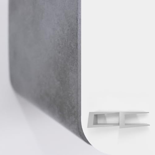 Gutshof VISION Designer Regale Lounge Bücherregal Set angeschrägt Spezial Lackierung Matte Weiß oder Beton-Optik, Oberflächenstruktur:DG3 von Gutshof VISION