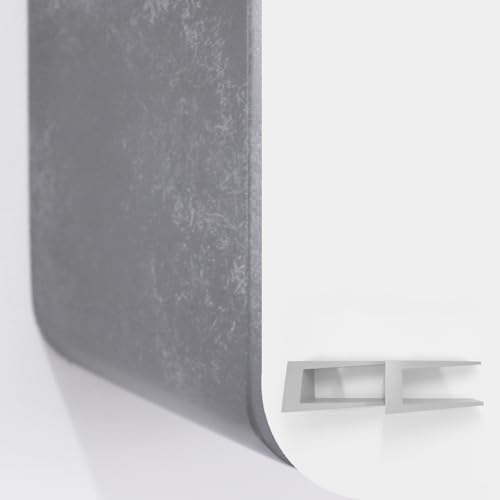 Gutshof VISION Designer Regale Lounge Bücherregal Set angeschrägt Spezial Lackierung Matte Weiß oder Beton-Optik, Oberflächenstruktur:LG2 von Gutshof VISION