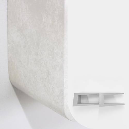 Gutshof VISION Designer Regale Lounge Bücherregal Set angeschrägt Spezial Lackierung Matte Weiß oder Beton-Optik, Oberflächenstruktur:W2 von Gutshof VISION