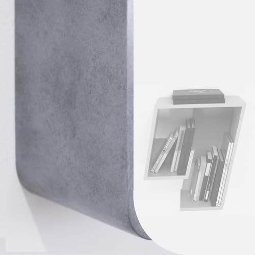 Gutshof VISION Designer Wandregal mit angeschrägten Seiten Modular erweiterbar in Matter Lackierung und viel Handarbeit, Oberflächenstruktur:DG4 von Gutshof VISION