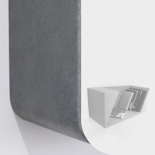 Gutshof VISION Modernes Designer Wandregal matt lackierte Beton oder Marmor Optik Lackieroberflächen, Oberflächenstruktur:DG10 von Gutshof VISION
