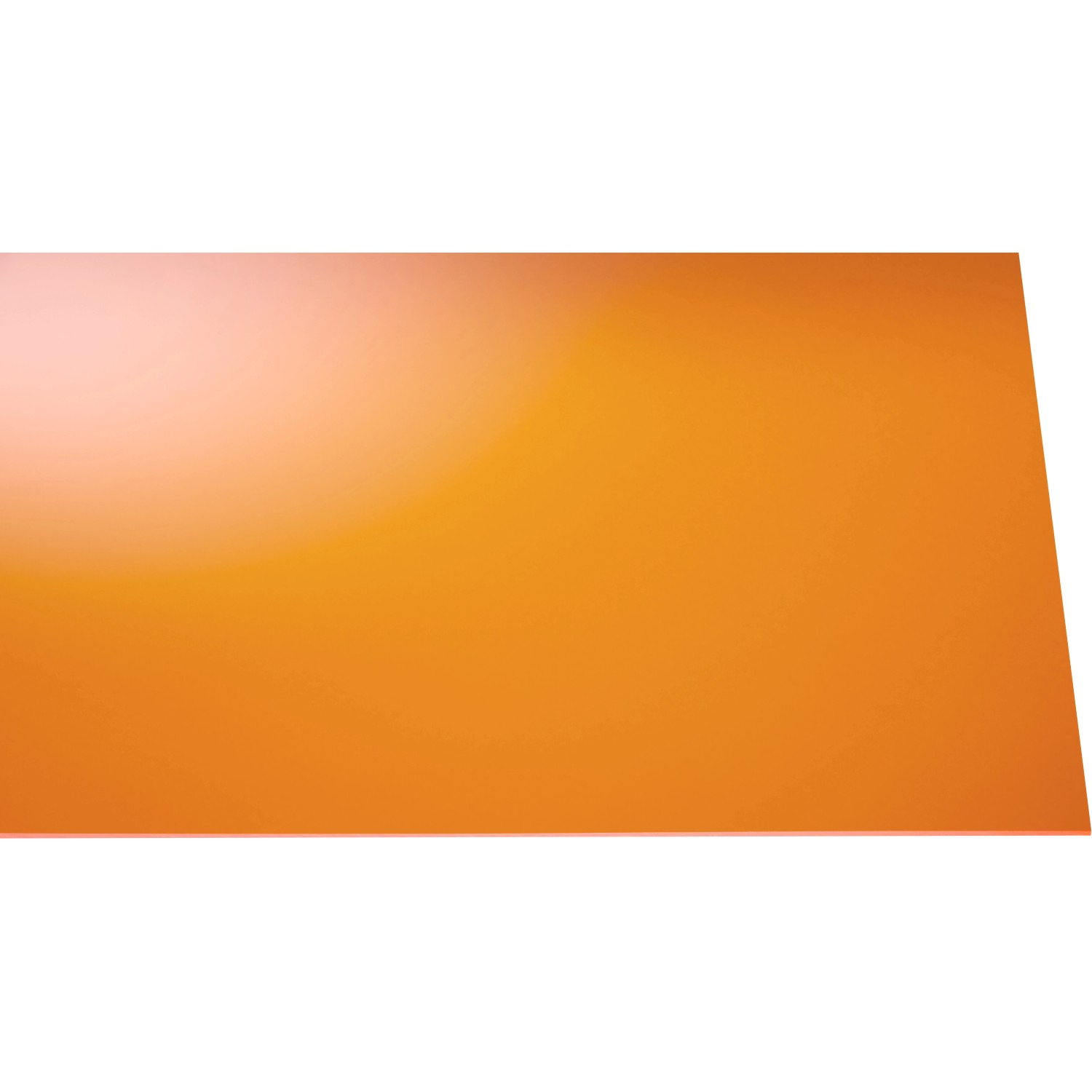 Acryl Platte Eben 3 mm Glatt Orange 1000 mm x 500 mm von Gutta