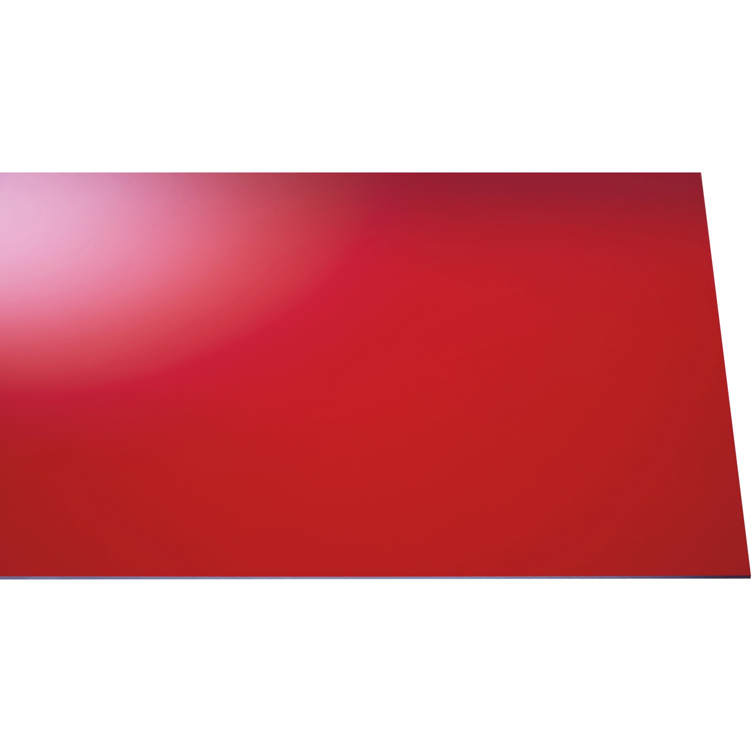 Acryl Platte Eben 3 mm Glatt Rot 1250 mm x 500 mm von Gutta