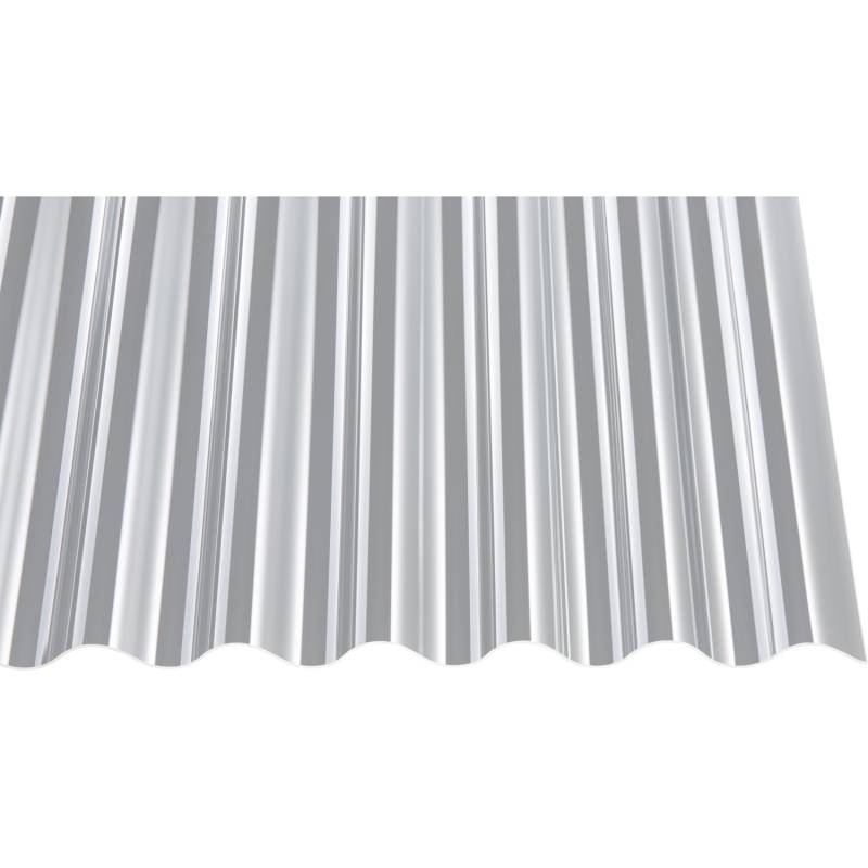 Acryl-Profilplatte 1,5 mm sz Sinus 76/18 Transparent 2500 mm x 1045 mm von Gutta