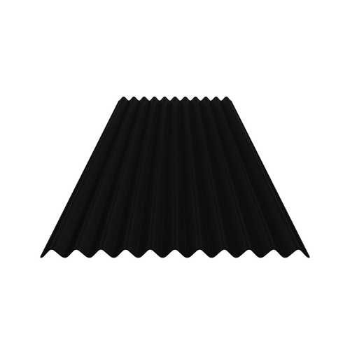 GUTTA Bitumenwellplatte, BxL: 830 x 2000 mm, Bitumen, schwarz von Gutta