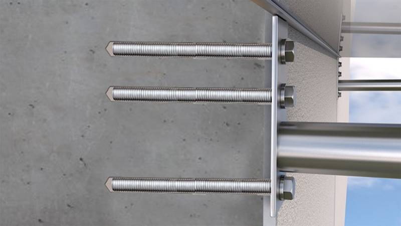 Gutta Befestigungsset für Beton ohne Dämmung (für 6 Bohrlöcher) von Gutta
