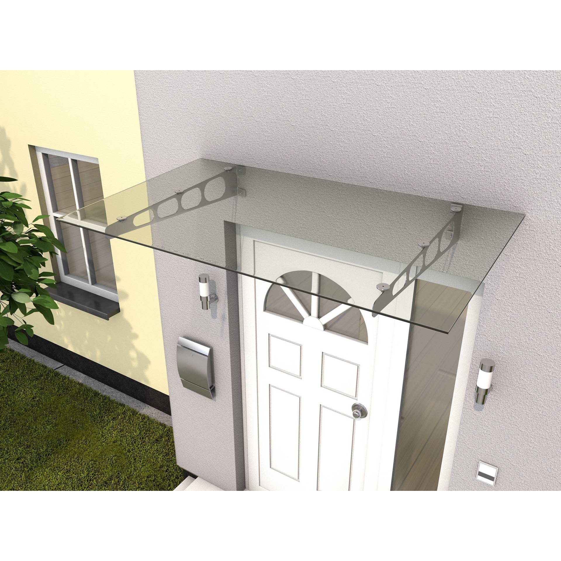 Gutta Edelstahlvordach 'HD/LT 160' klar 160 x 90 x 16,1 cm Gutta Edelstahlvordach 'HD/LT 160' klar 160 x 90 x 16,1 cm von Gutta