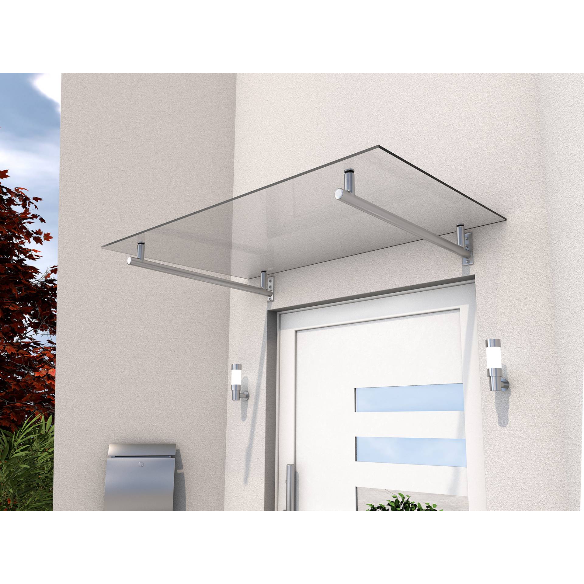 Gutta Edelstahlvordach 'HD 160' klar 160 x 100 x 19,5 cm Gutta Edelstahlvordach 'HD 160' klar 160 x 100 x 19,5 cm von Gutta