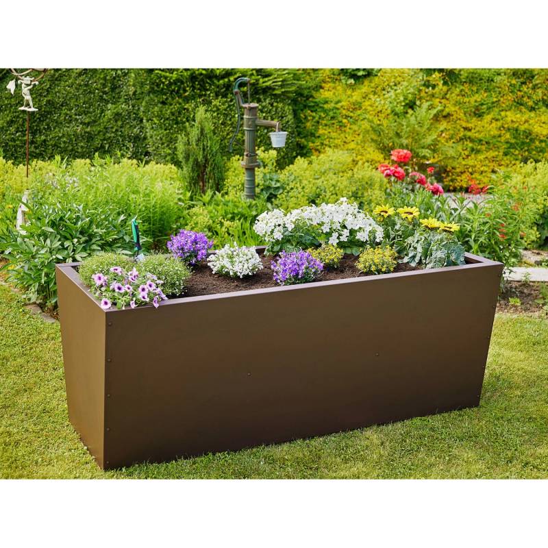 Gutta Hochbeet Valenta 150 Rost Matt 80 cm x 90 cm x 150 cm von Gutta