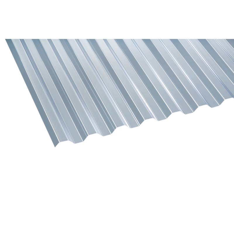 Gutta PVC-Wellplatte 'Trapez 70/18' klar 200 x 109 x 0,08 cm von Gutta