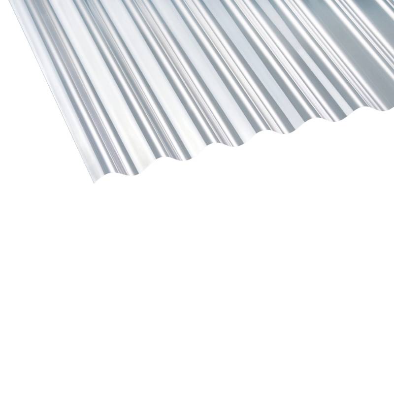 Gutta PVC-Wellplatten Sinus 76/18 Transparent 120 cm x 80 cm 10 Stück von Gutta