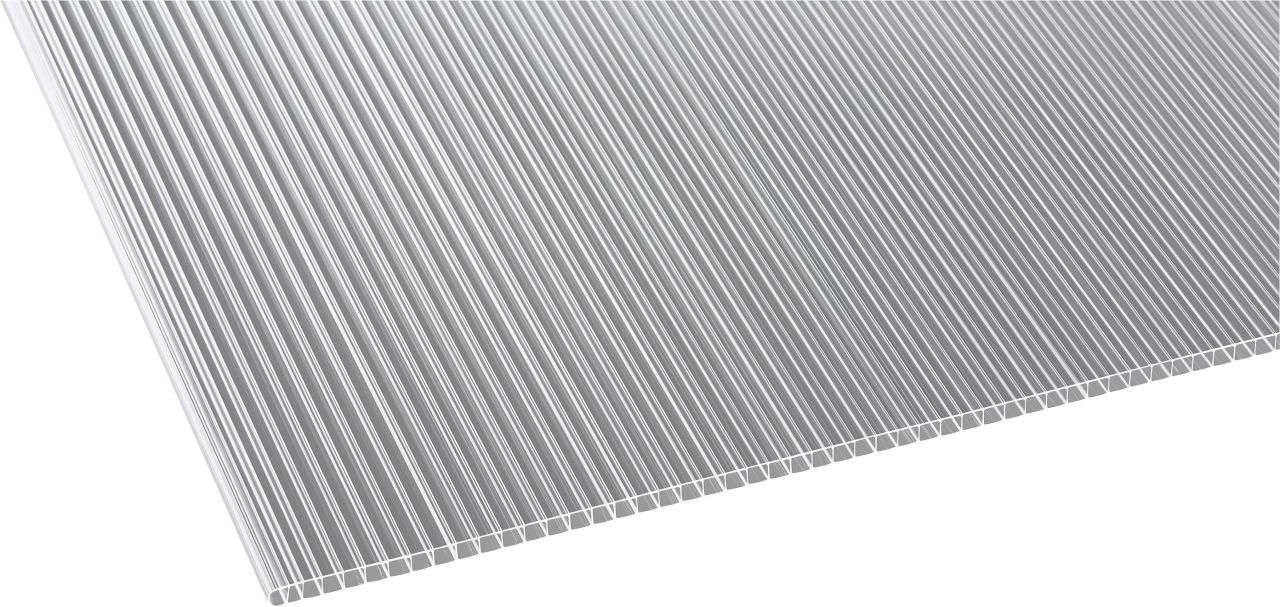 Gutta Polycarbonat-Doppelstegplatte 300 x 105 cm 10 mm klar von Gutta