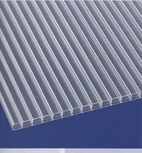 Gutta Polycarbonat Hohlkammerplatten - Stegplatten 16 mm - 3-fach Steg - Hagelfest - UV - Beständig ab 17,90 Euro/m² (Klar, 2000 x 1200 mm) von Gutta