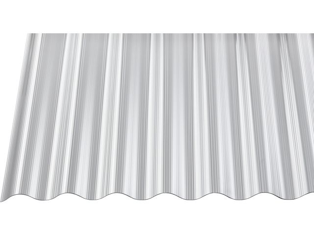 Gutta Polycarbonat-Wellplatte Sinus 76/18 600 x 90 cm 1,4 mm klar von Gutta