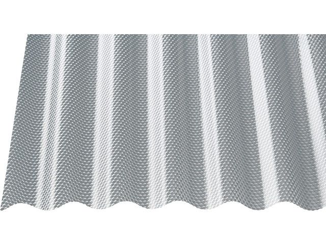 Gutta Polycarbonat-Wellplatte Wabe Sinus 76/18 450 x 104,5 cm 2,6 mm klar von Gutta